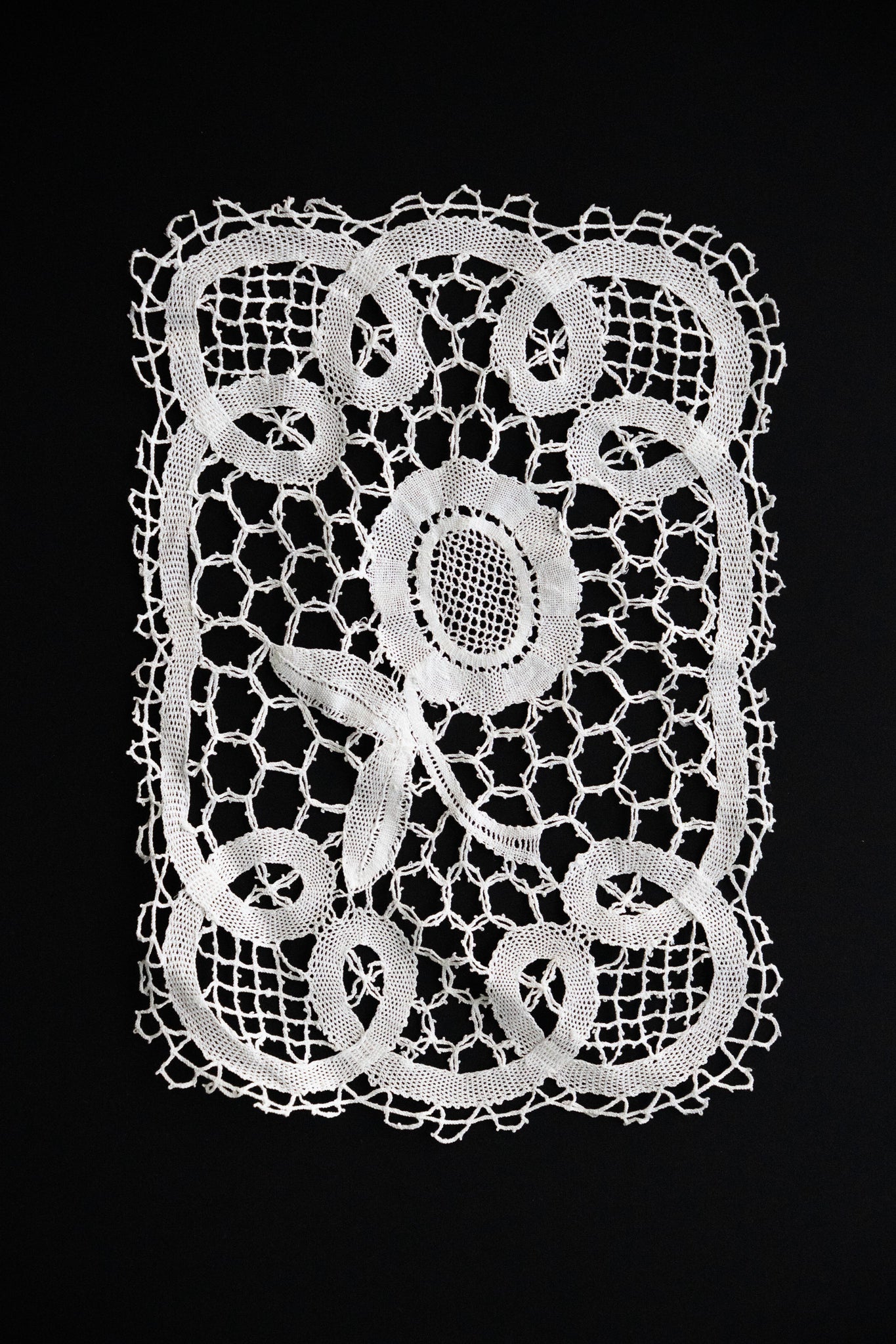 Handmade Bruges Lace Single Bloom
