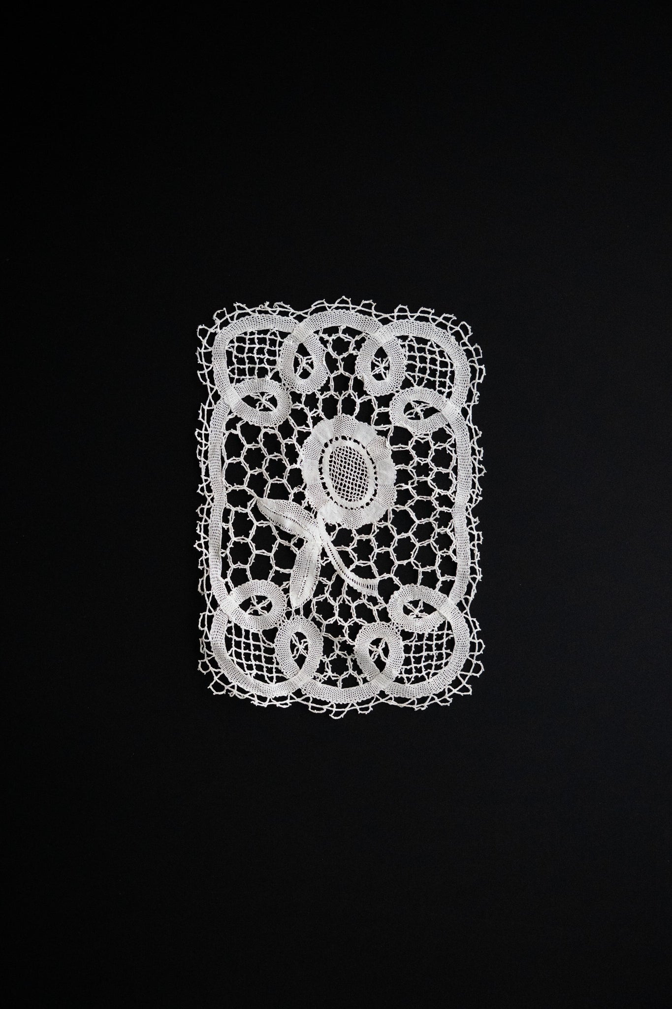 Handmade Bruges Lace Single Bloom