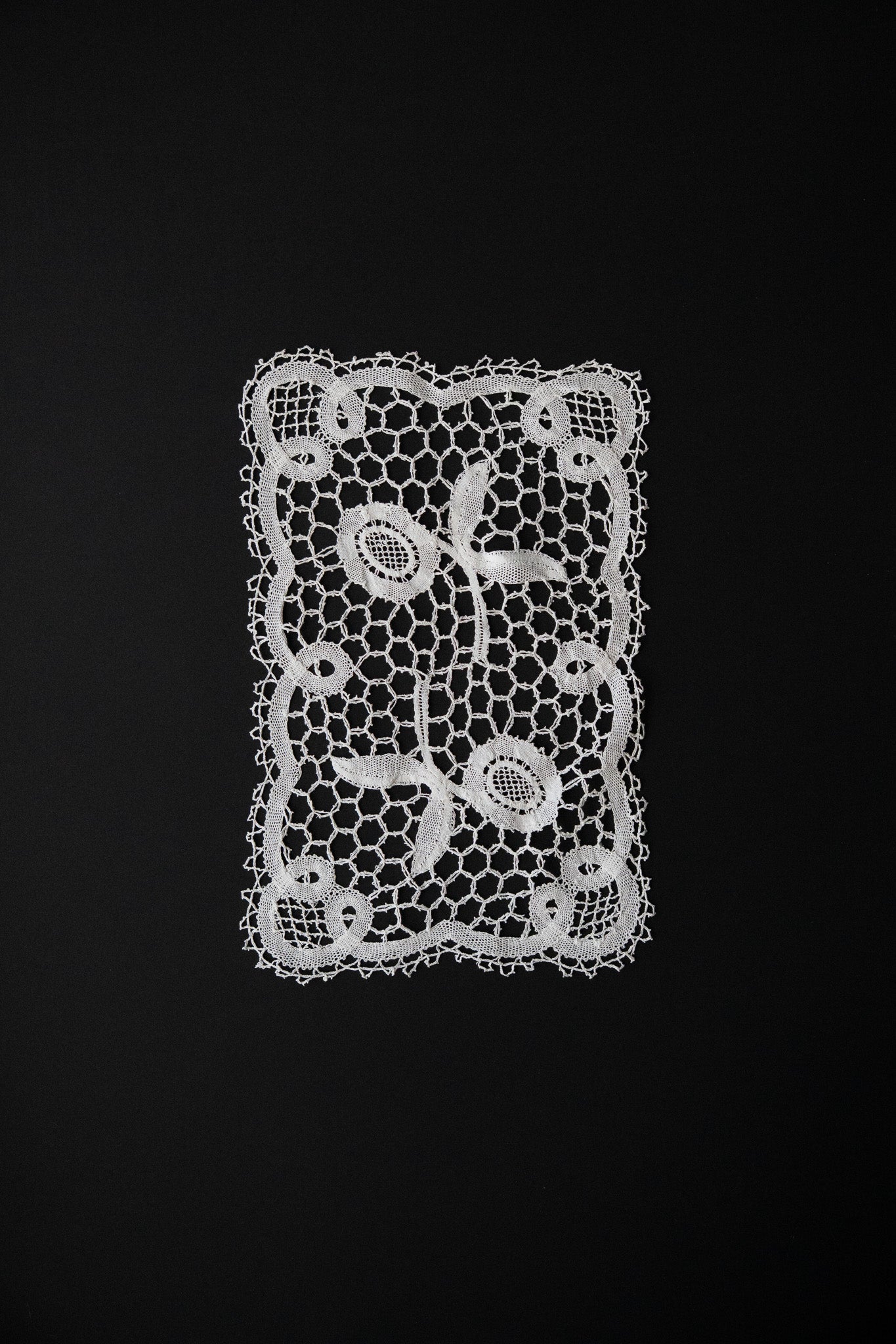 Handmade Bruges Lace Twin Bloom